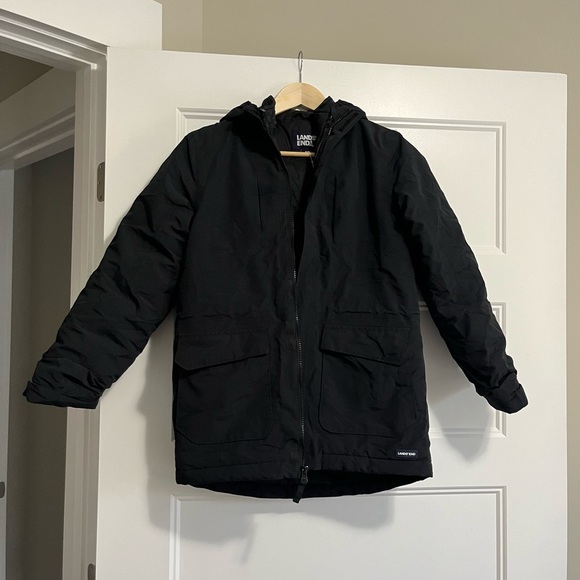 Lands' End Parka Jacket Boys Full Zip Hooded Lined Insulated Snow
Size: 10/12 - Picture 8 of 11